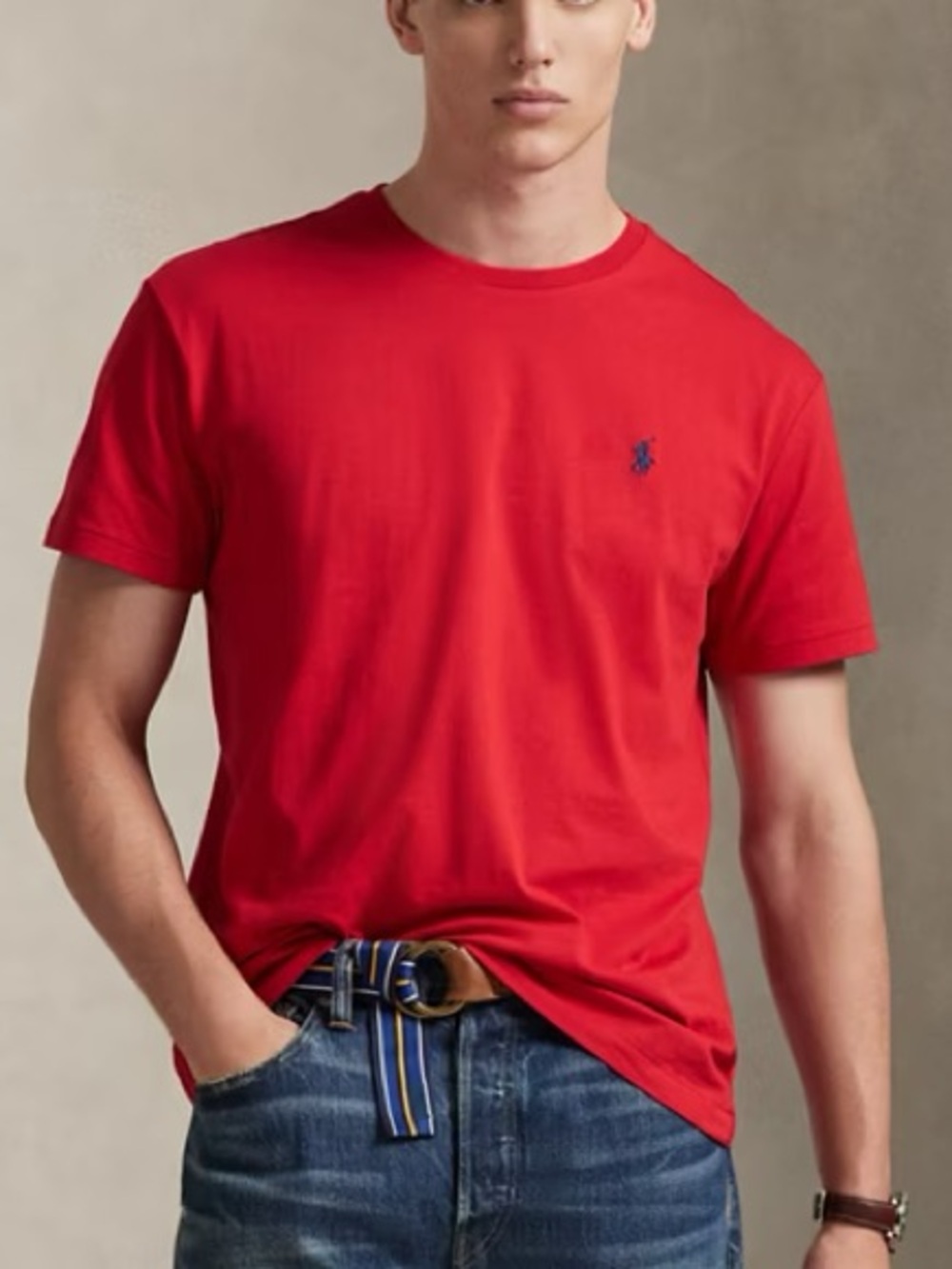 Polo by Ralph Lauren Red Short Sleeve Crewneck Tee
